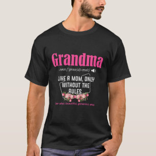 T-shirt FEMMES Funny Grandma Définition Grand-mère Grand-m
