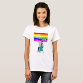 T-shirt Femmes Gay Tee Love gagne (Devant entier)