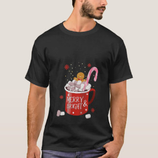 T-shirt FEMMES Gingerbread Retro Joyeux Et Chrétien Lumine