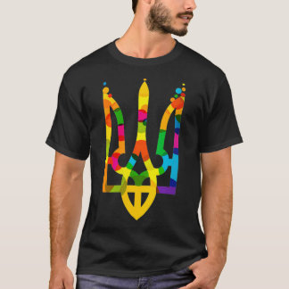 T-shirt Femmes gloire à l'Ukraine Trident couleur cyrilliq