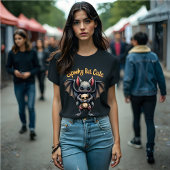 T-shirt Femmes gothiques Éffrayantes mais mignonnes chauve