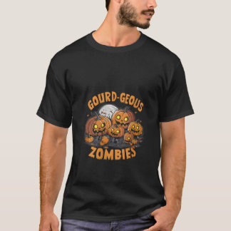 T-shirt Femmes Gourd Zombies geous Zombies Éffrayants Citr