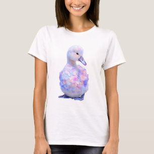 T-shirt Femmes Guimauve en Coton Iridescent Pastel Rêveur