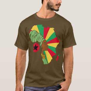 T-shirt Femmes Guinée Bissau Drapeau Afrique Carte Ethnic