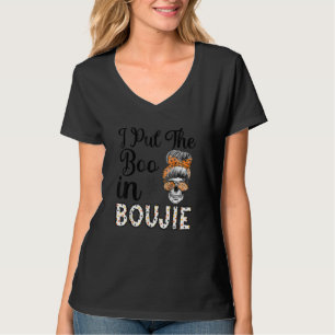 T-shirt Femmes Halloween femmes Chignon désordonné Je mets