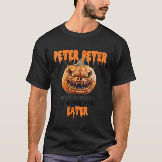 T-shirt Femmes Halloween Funny Peter Citrouille Mangeur VN (Devant)