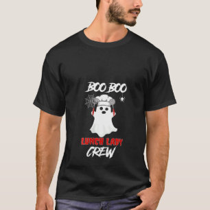 T-shirt FEMMES Halloween Ghost Chef Funny Boo Déjeuner Lad