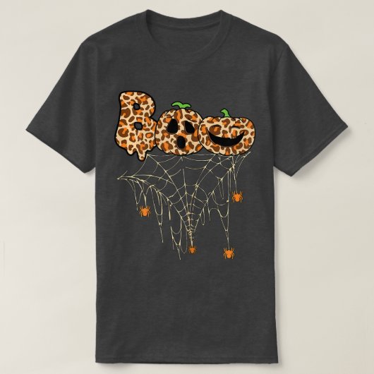 T-shirt Femmes Halloween Vêtements Spider Web Citrouille d (Design devant)