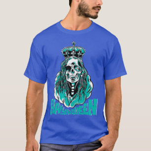 T-shirt Femmes Hallowqueen Halloween Queen Skeleton