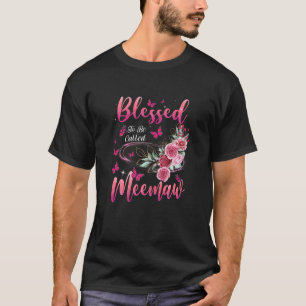 T-shirt Femmes Heureuses D'Être Appelées Meemaw Mignonnes