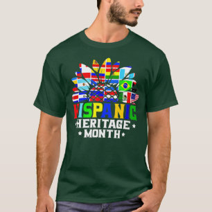 T-shirt Femmes Hommes Décor du Mois du patrimoine hispaniq
