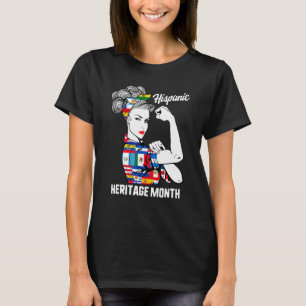 T-shirt Femmes Hommes Mois du patrimoine national hispaniq