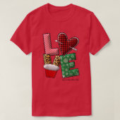 T-shirt Femmes I Love grand-mère Life LOVE light  (Design devant)