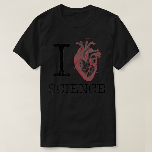 T-shirt Femmes I Love Heart Science Anatomie Illustration  (Design devant)