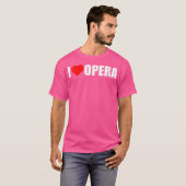 T-shirt FEMMES I Love Opéra-Chanteur (Devant entier)