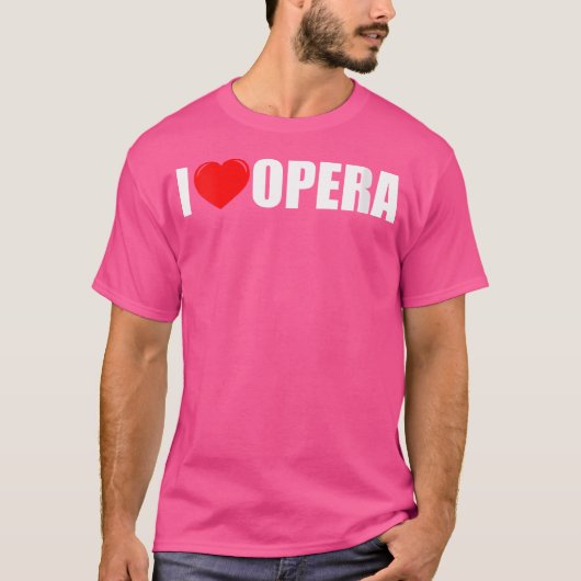 T-shirt FEMMES I Love Opéra-Chanteur (Devant)