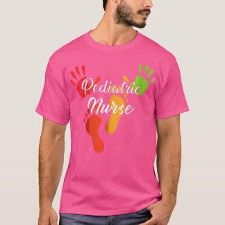 T-shirt Femmes Infirmière pédiatrique Soins d'enfants Méde