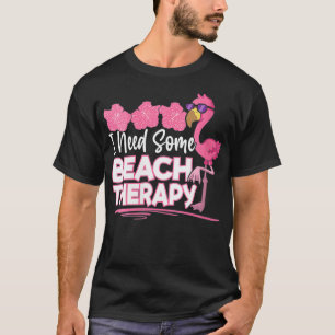 T-shirt Femmes J'Ai Besoin D'Une Thérapie De Plage Mode Va