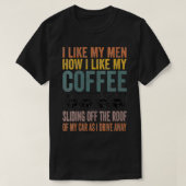 T-shirt Femmes J'Aime Mes Hommes Comment J'Aime Mon Café G (Design devant)