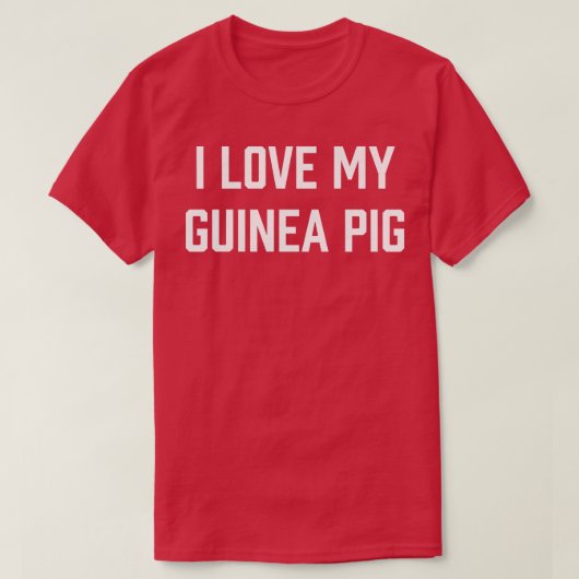 T-shirt Femmes J'Aime Mon Cochon De Guinée Premium (Design devant)