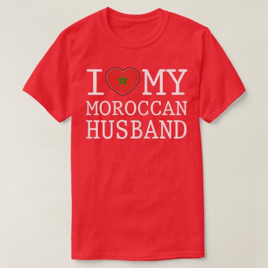 T-shirt Femmes J'aime mon Marocain (Design devant)