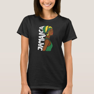T-shirt Femmes Jamaïque Jamaïque drapeau jamaïcain Caraïbe