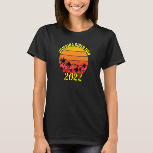 T-shirt Femmes Jamaïque Jeunes Filles Voyage 2022 Vacances