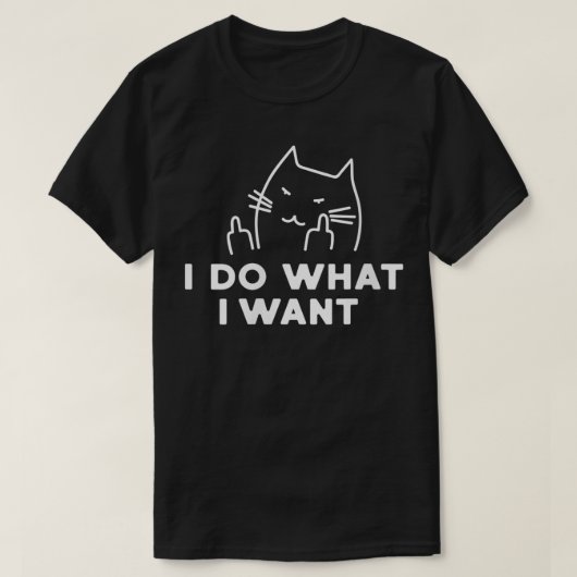 T-shirt Femmes Je Fais Ce Que Je Veux Chat VNeck (Design devant)