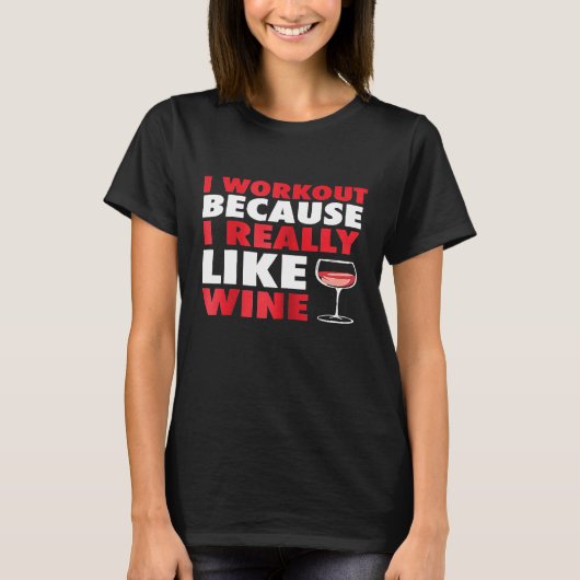 T-shirt Femmes Je fais de l'exercice parce que j'aime vrai (Devant)
