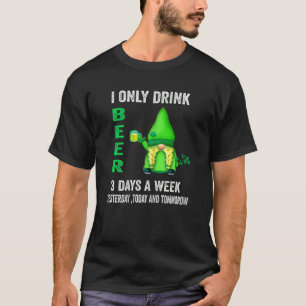 T-shirt Femmes Je Ne Bois Que De La Bière 3 Jours Par Sema