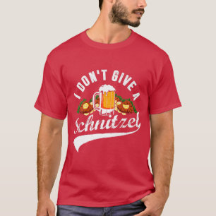 T-shirt Femmes Je ne donne pas une bière Schnitzel Oktober
