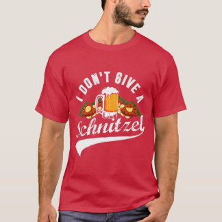 T-shirt Femmes Je ne donne pas une bière Schnitzel Oktober