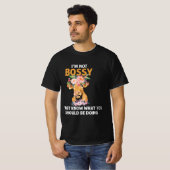 T-shirt Femmes Je ne suis pas garçon Je sais juste ce que (Devant entier)