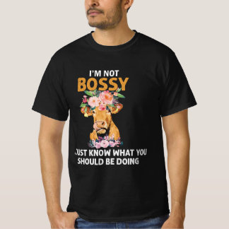 T-shirt Femmes Je ne suis pas garçon Je sais juste ce que 