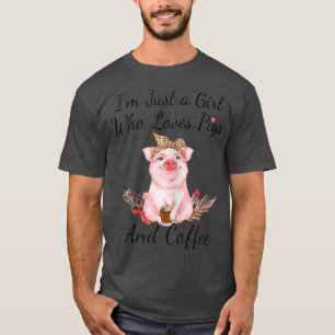 T-shirt Femmes Je ne suis qu'une fille qui aime les cochon