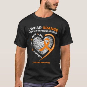 T-shirt Femmes Je Porte De L'Orange Pour Ma Petite-Fille L