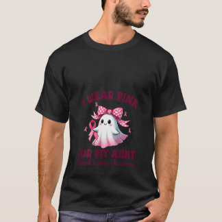 T-shirt Femmes Je porte du rose pour ma tante sensibilisat