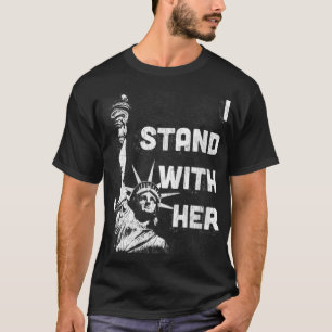 T-shirt Femmes je suis avec sa T Statue de la Liberté VNec