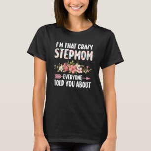 T-shirt Femmes Je suis cette belle-mère folle que tout le
