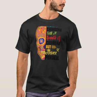 T-shirt Femmes Je suis Chingona avec Cabrona Mexicaine fil