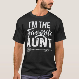 T-shirt Femmes Je suis La Tante Favorite Amusante Tante Dr