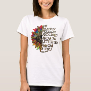 T-shirt Femmes Je suis principalement Paix Amour Lumière G