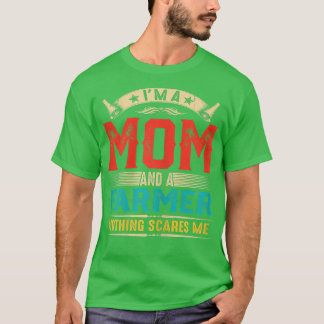 T-shirt Femmes Je suis une maman et une fermière Fête des 
