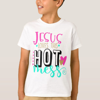 T-shirt FEMMES Jésus aime ce mess chaud