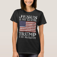Femmes Jésus est mon sauveur Trump est mon préside