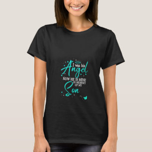T-shirt Femmes J'Étais Son Ange Maintenant Il Est À Moi En