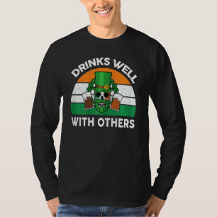 T-shirt Femmes Jour de la Saint Patrick Drôle Boire Bien B