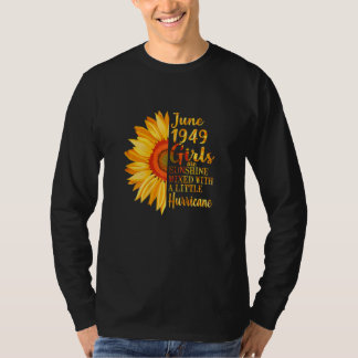 T-shirt Femmes Juin Filles 1949 73e anniversaire 73 ans Ol