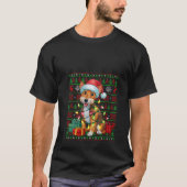 T-shirt FEMMES Jumeaux de Noël Lights Vilain Père Noël Fil (Devant)
