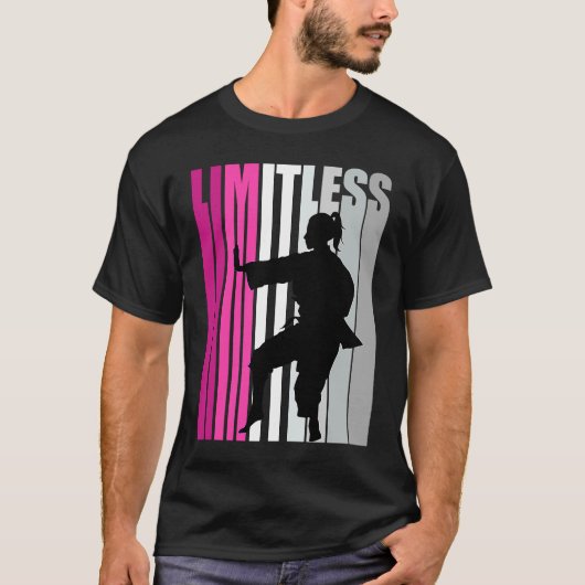 T-shirt Femmes Karate rose Limitless Anniversaire Coach Pa (Devant)